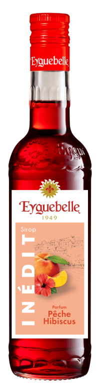 Sirop Inédit Pêche-Hibiscus Eyguebelle