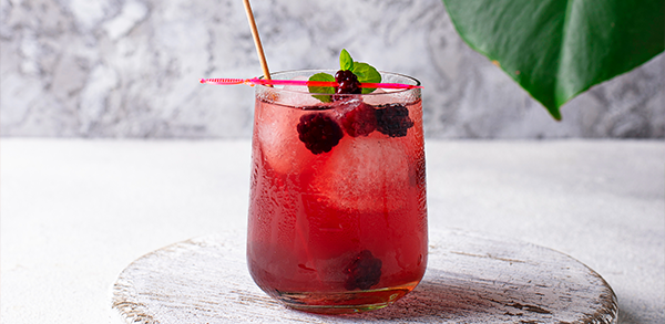 Guava and Blackberry Mocktail